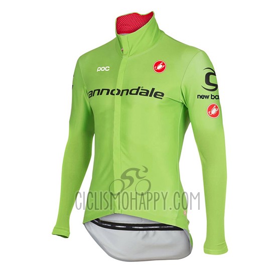 Cannondale Cycling Jersey Bib Tight 2017 Men Long Sleeve Green